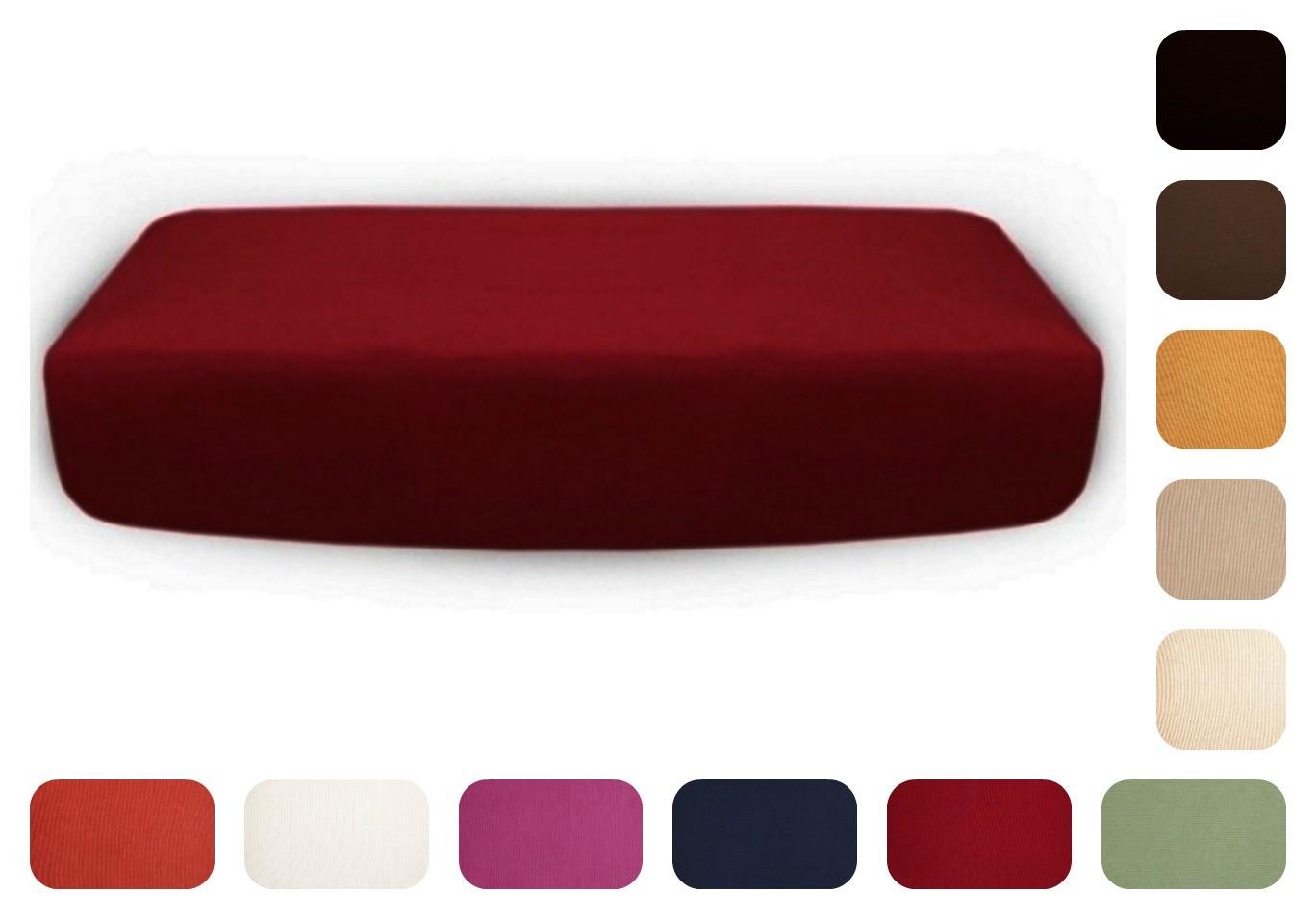 Copricuscino divano elasticizzato varie misure copri cuscino seduta sofà salotto 