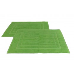 DUE Tappeti rettangolare Nature Mark cm 50 x cm 80 verde in Spugna di Cotone