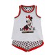 Pigiama bambina ragazza corto in cotone estivo Aznar Innova Disney Minnie 55096 grigio