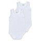 2 body Neonato in puro cotone Ellepi spalla larga Bianco