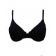 Reggiseno Donna ALLUMETTE LINGERIE con ferretto e coppa liscia IT 3B-EU 75B NERO