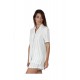 PIGIAMA Donna corto aperto avanti Admas in viscosa righe verde acqua 54194