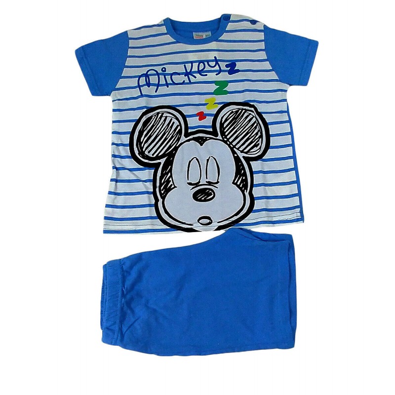 Pigiama Estivo neonato Maschietto corto Disney Topolino in cotone blu 30 mesi Dolce Casa Biancheria