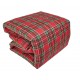 Plaid Scaldariposo trapuntato invernale Laura Blasi 135x170 scozzese tartan