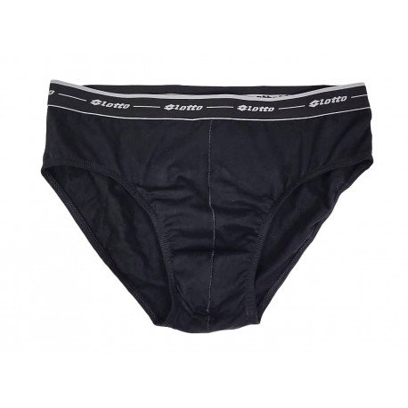 Slip uomo LOTTO elastico esterno in cotone LU1196 Dynamic Nero