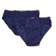  Due slip uomo Fraly elastico infilato in cotone EF3966 nero blu bianco