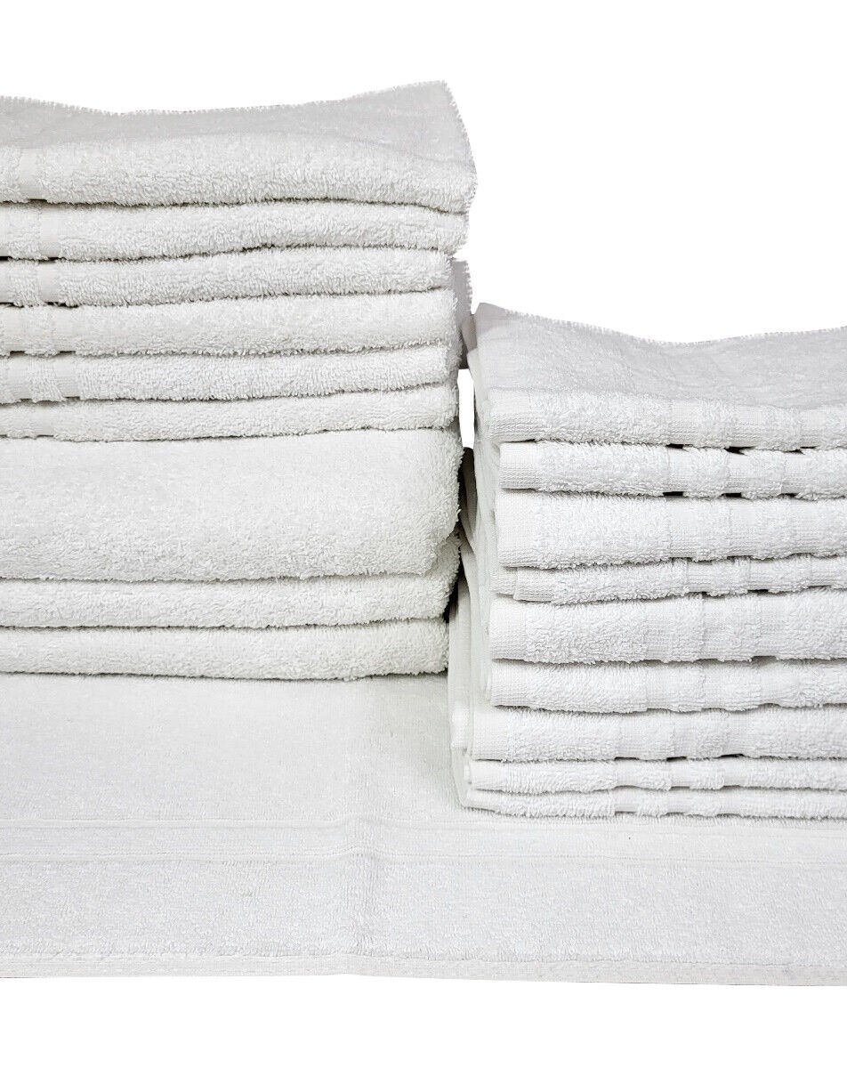 SEI asciugamani Viso in spugna di puro cotone 400 gr Albergo spa