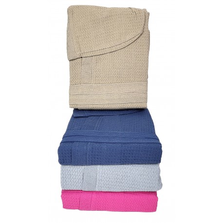Accappatoio unisex a nido d'ape puro Cotone Marta Marzotto uomo donna