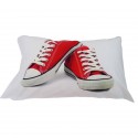 Una Federa fantasia scarpa converse digitale 50x80 puro cotone Riviera Home
