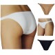 UNO Slip mutandina TANGA donna vita bassa in cotone cuciture piatte Fraly DF1052