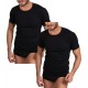  2 T-Shirt Uomo Maglia Intima TRAMONTE Girocollo Cotone Jersey M602 Made in Italy Nero