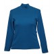 Maglia donna lupetto mezzo collo manica lunga caldo cotone Fraly DF1115 vari colori