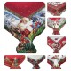 Copritavolo natalizio rettangolare Tovaglia in gobelin per 6 e 12 posti Babbo Natale slitta agrifoglio tartan lurex