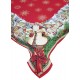 Copritavolo natalizio rettangolare Tovaglia in gobelin per 6 e 12 posti Babbo Natale slitta agrifoglio tartan lurex