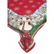 Copritavolo natalizio rettangolare Tovaglia in gobelin per 6 e 12 posti Babbo Natale slitta agrifoglio tartan lurex