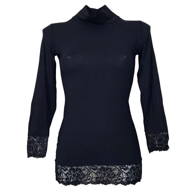 Lupetto nero donna sale