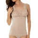 Canottiera top sotto giacca in modal e pizzo a spalla larga Tramonte Mary T798