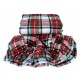  Coperta Plaid pile coral con balza tartan rose cashemire singolo matrimoniale