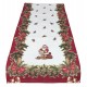Centrotavola Runner Striscia gobelin Hessense Palline Albero Slitta Natale