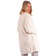 Vestaglia donna invernale con Bottoni in Pile Coral Admas 57414 da S a XXXL