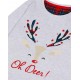PIGIAMA in caldo cotone Invernale Family Donna Bimbo Bimba Admas renna Natale