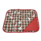  SET COLAZIONE Trapuntato in cotone + 1 tovagliolo Gnomi Natalizio Tartan Cuore