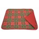 SET COLAZIONE Trapuntato in cotone + 1 tovagliolo Gnomi Natalizio Tartan Cuore