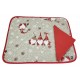  SET COLAZIONE Trapuntato in cotone + 1 tovagliolo Gnomi Natalizio Tartan Cuore