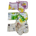 Set cucina 3 pezzi Guantone Presina e Strofinaccio Preziosa Limoni Parigi