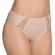  Slip alto mutanda donna ricamato in microfibra Triumph flower passion Tai nudo bianco