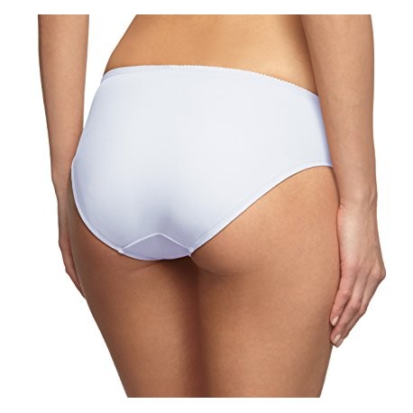  Slip alto mutanda donna ricamato in microfibra Triumph flower passion Tai nudo bianco