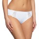  Slip alto mutanda donna ricamato in microfibra Triumph flower passion Tai nudo bianco