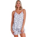 Pigiama estivo donna corto Admas spallina stretta bretellina cotone viscosa 60126