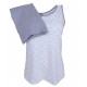 Pigiama estivo donna in cotone corto Vanue SV6601 grigio