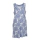 Camicia da notte estiva spalla larga scollo V cotone e viscosa Admas 61122