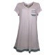 Camicia da notte Estiva donna in cotone e viscosa Admas 51475 rosa azzurro