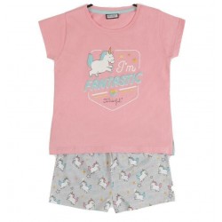 Pigiama corto bambina ragazza bimba cotone estivo Mr Wonderful Unicorno 56726