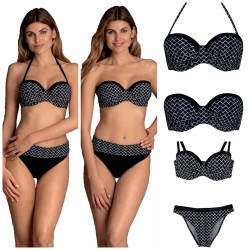 Costume mare Bikini 2 pezzi donna Anita Rosa Faia nero Cassie