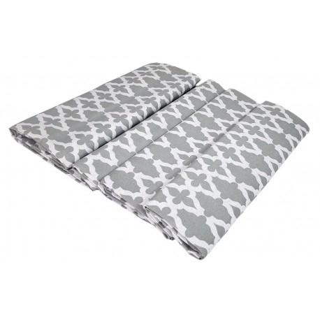Telo arredo multiuso Granfoulard Copriletto 2 posti cuore fiori Shabby quadri