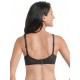 Edelweiss 5608 Reggiseno ROSA FAIA a Balconcino con ferretto NERO