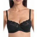 Reggiseno Charlize 5667 ROSA FAIA a Balconcino sfoderato con ferretto NERO