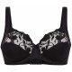 Reggiseno FELINA Moments 519 con ferretto coppa sfoferata ricamato D-E-F nero