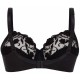 Reggiseno FELINA Moments 519 con ferretto coppa sfoferata ricamato D-E-F nero