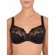 Reggiseno FELINA Moments 519 con ferretto coppa sfoferata ricamato D-E-F nero