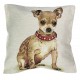 Cuscino Federa arredo Gobelin SENZA imbottitura Chihuahua Boxer Pastore Tedesco