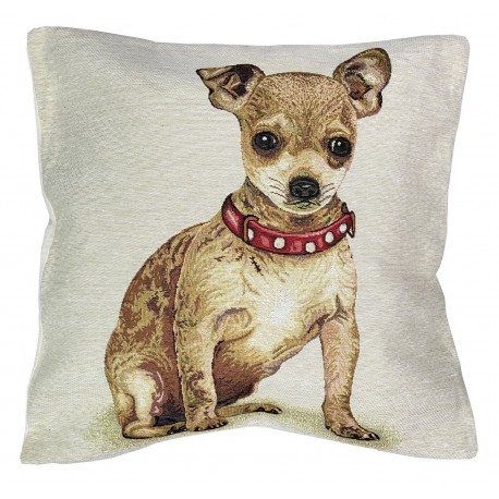 Cuscino Federa arredo Gobelin SENZA imbottitura Chihuahua Boxer Pastore Tedesco