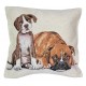 Cuscino Federa arredo Gobelin SENZA imbottitura Chihuahua Boxer Pastore Tedesco