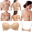 Reggiseno a Fascia multiposizione preformato con ferretto Rosa Faia 5640 D-E