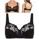 Reggiseno FELINA Moments 519 con ferretto coppa sfoferata ricamato D-E-F nero