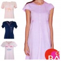 Camicia da notte donna estiva in cotone manica corta Piccoli Segreti e Ragno